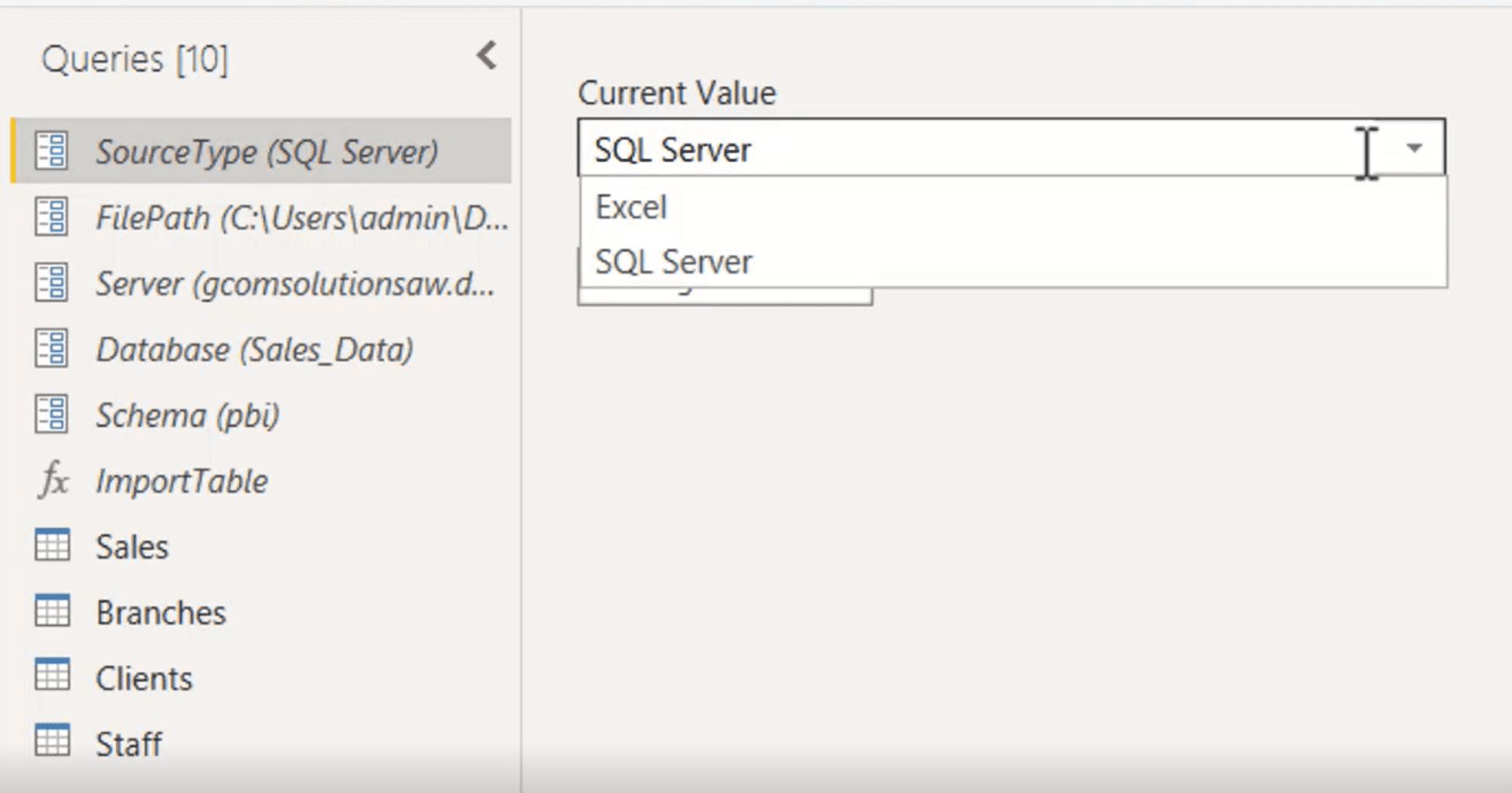 Easily Change All Data Sources from Excel to SQL Server - G Com ...
